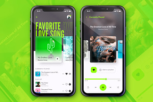 Music Player App Screen Concept, an App Template by Kreativ Space