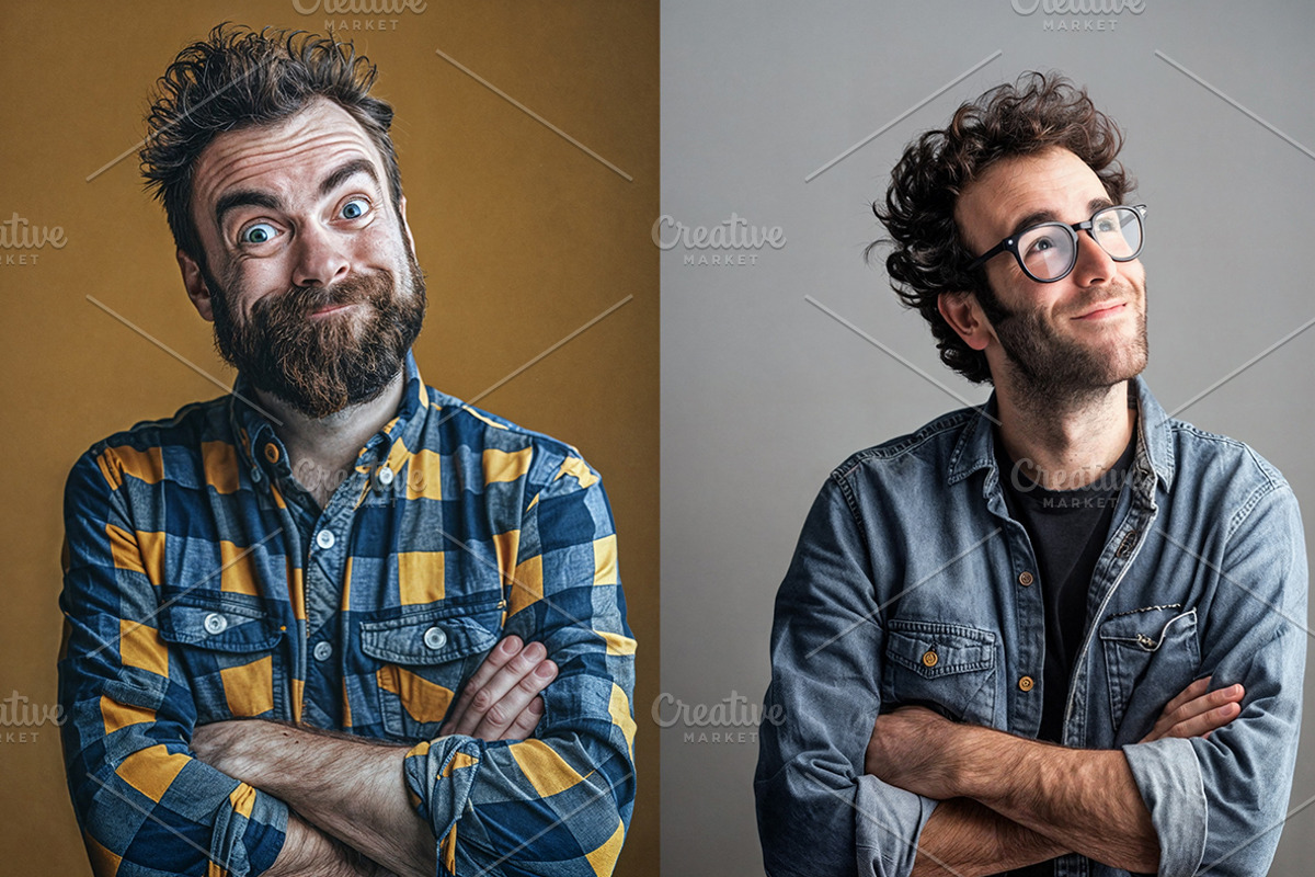 50 funny people, a Person Photo by Handmadefont (Photo 9 of 11)