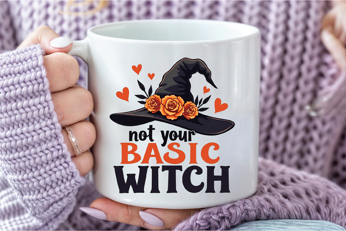 Not Your Basic Witch Sublimation, a Graphic by Libby Wishes (Photo 4 of 5)
