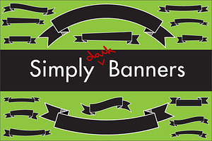 Simply Dark Banners