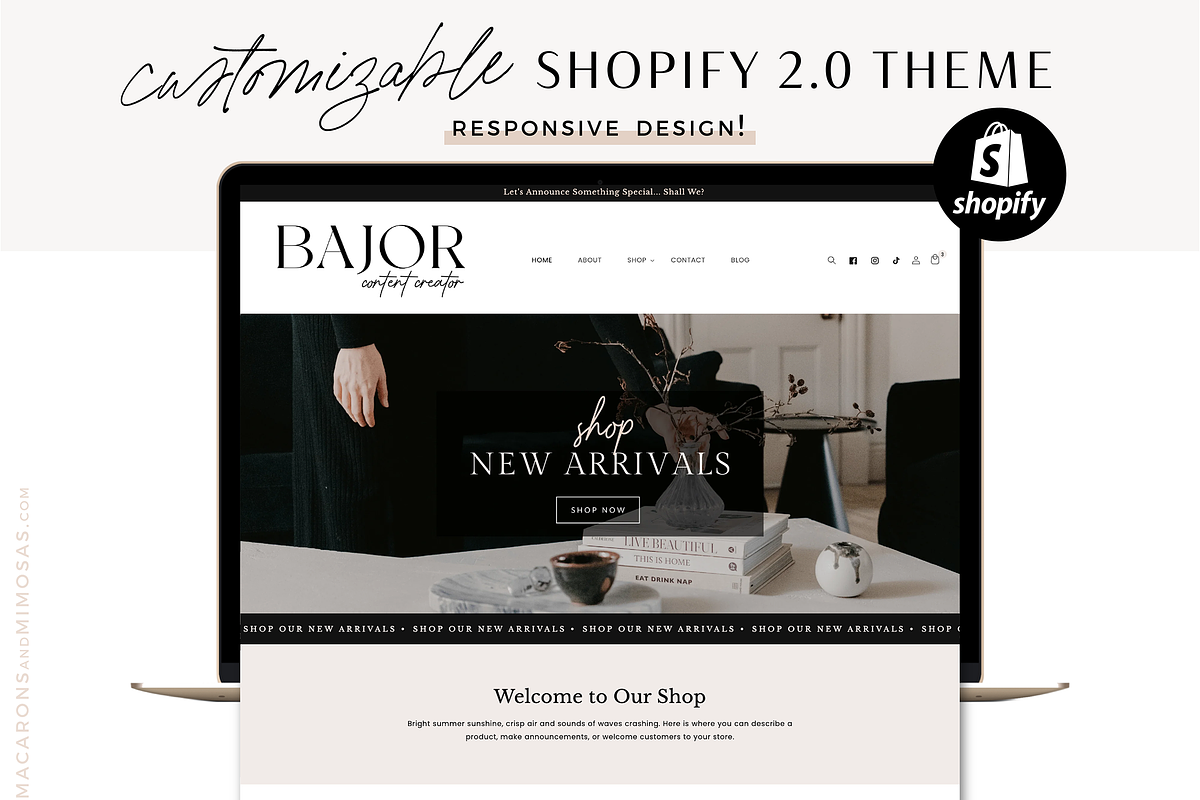 Bold Luxe Shopify Theme, a Shopify Template by Macarons and Mimosas (Photo 10 of 10)