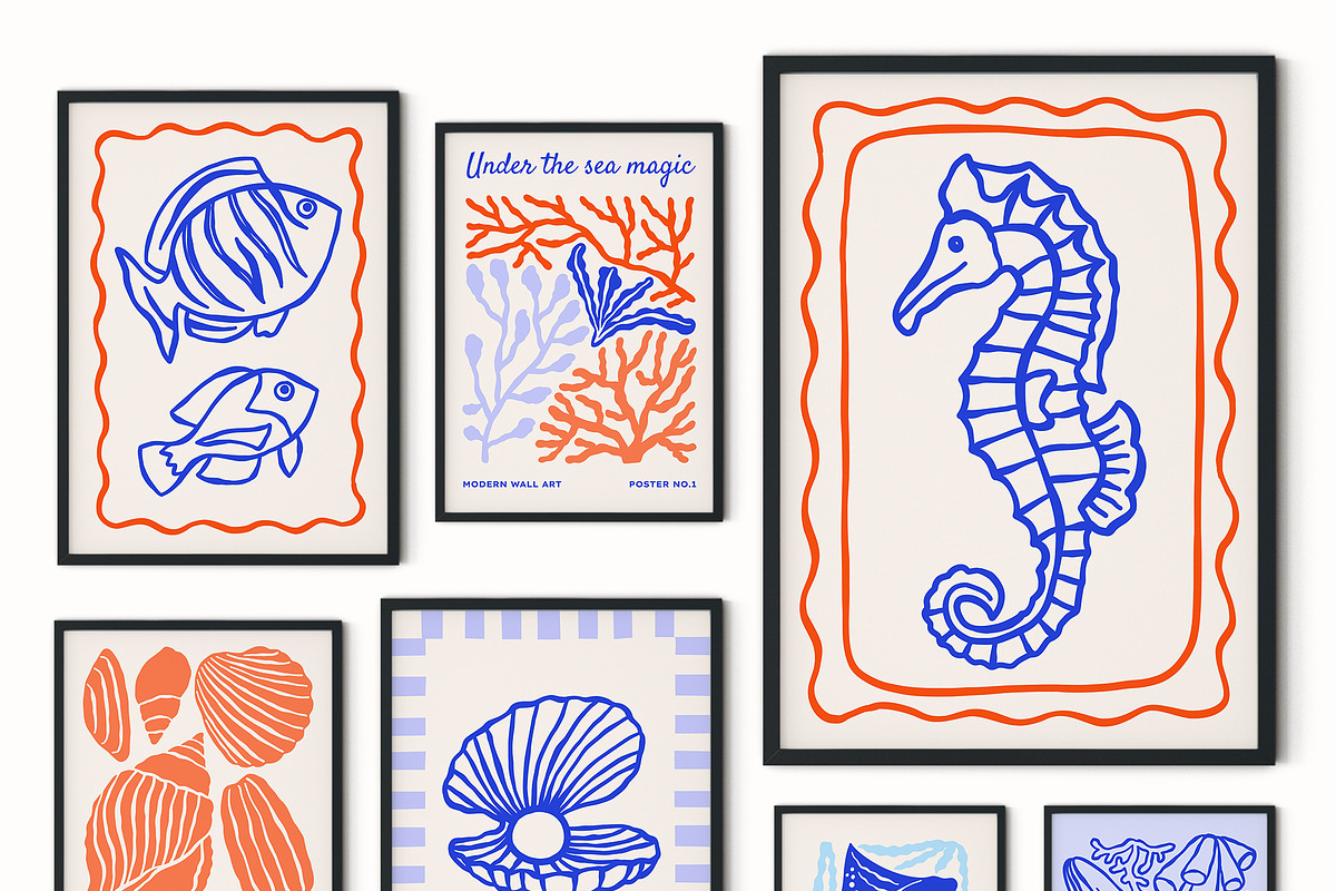 Ocean Gallery Vector Print Creator, an Object Graphic by ArtFM (Photo 6 of 17)