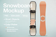 Snowboard Mockup, a Product Mockup by Evan Molina (Thumbnail 1 of 3)
