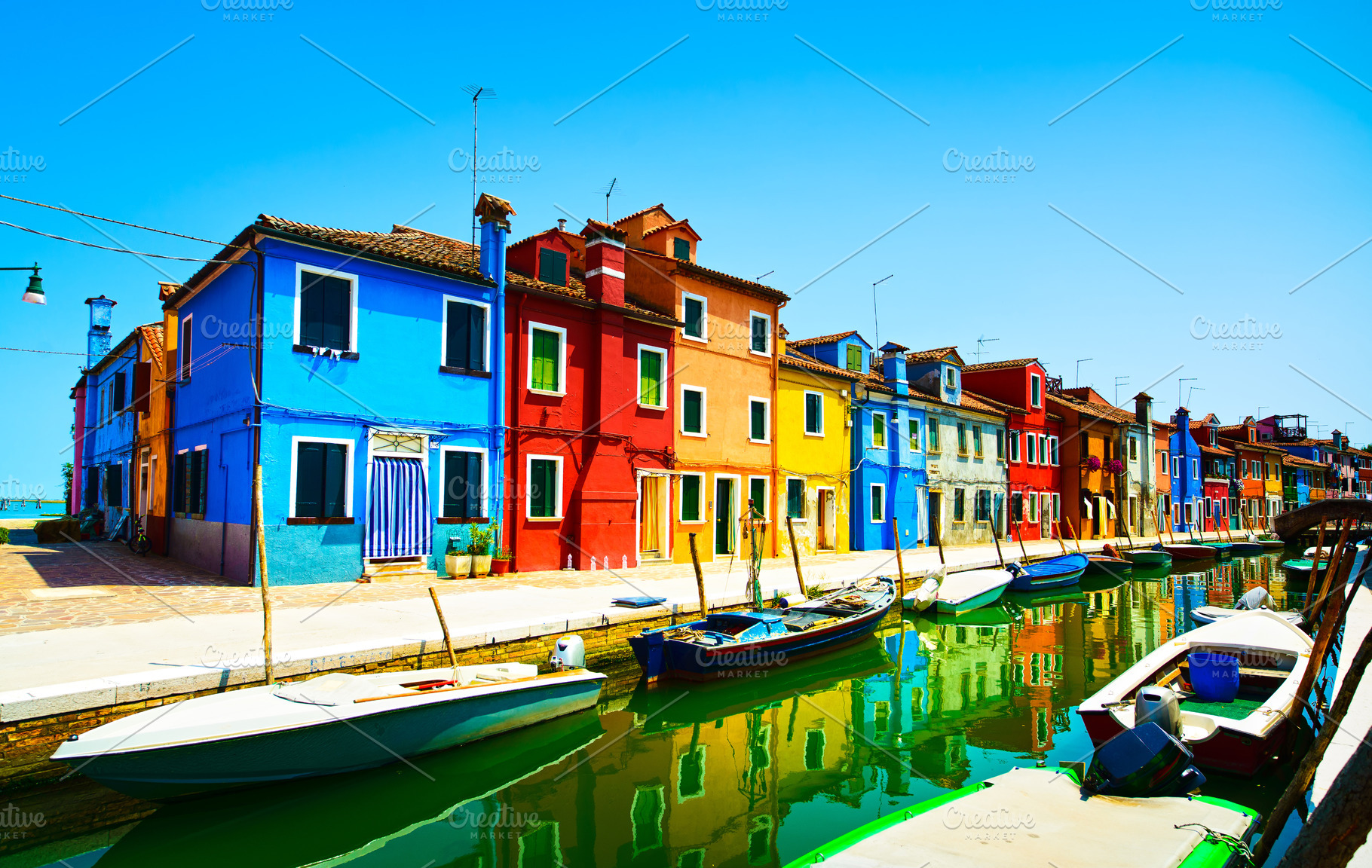 Burano island canal venice italy featuring venice, burano, and italy, an Architecture Photo by Stefano Orazzini