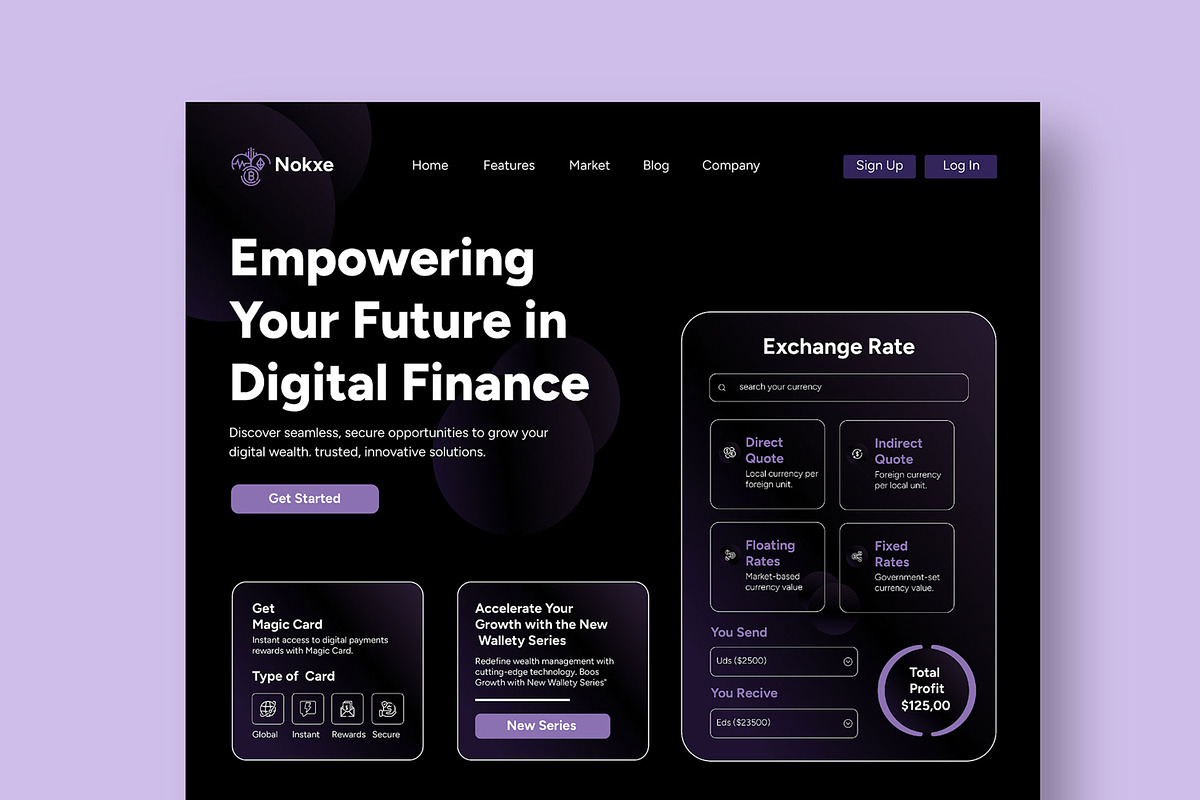 Crypto Currency Landing Page, a Landing Page Template by CreativeShaper (Photo 2 of 6)