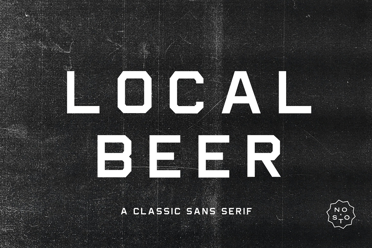 Local Beer, a Sans Serif Font by Nomad Stockpile (Photo 1 of 6)