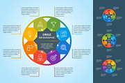 Circle infographics set., a Technology Illustration by Genestro Shop