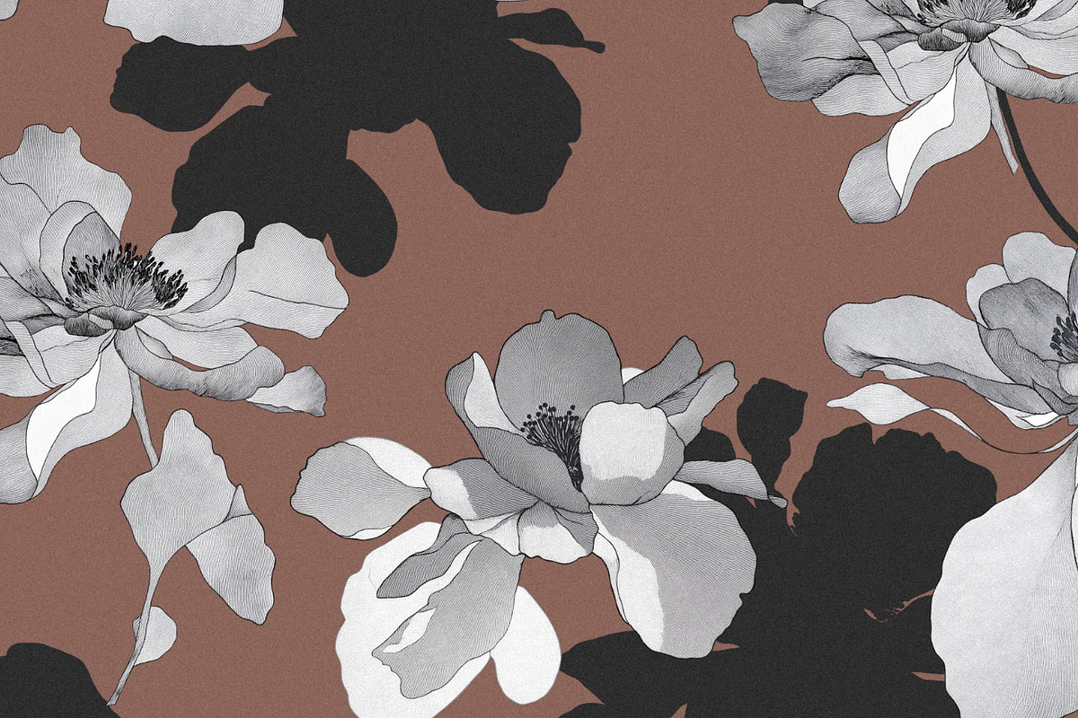 Dark Academia Floral Pattern, a Pattern Graphic by likorbut (Photo 12 of 12)