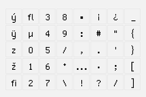 Standard Pixel Font 4 Styles