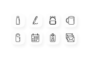 Promotional Products 16 Icons Set, an Outline Icon by Alex Blogoodf (Thumbnail 2 of 5)