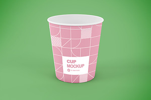 Small Paper Cup Mockup