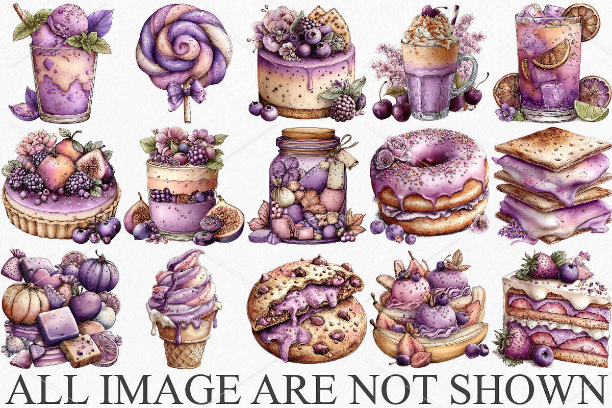 Whimsical Summer Sweet Treats Clipar, an Illustration by Canvas Craft (Photo 2 of 7)