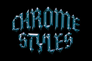 Galactic Chrome Text Styles