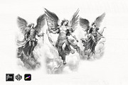 Archangel Michael and the angels, a Brush Add-On by TaKong Magics (Thumbnail 5 of 9)