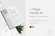 Blog Media Kit - 1 Page, a Resume Template by Leo Resume (Thumbnail 4 of 5)