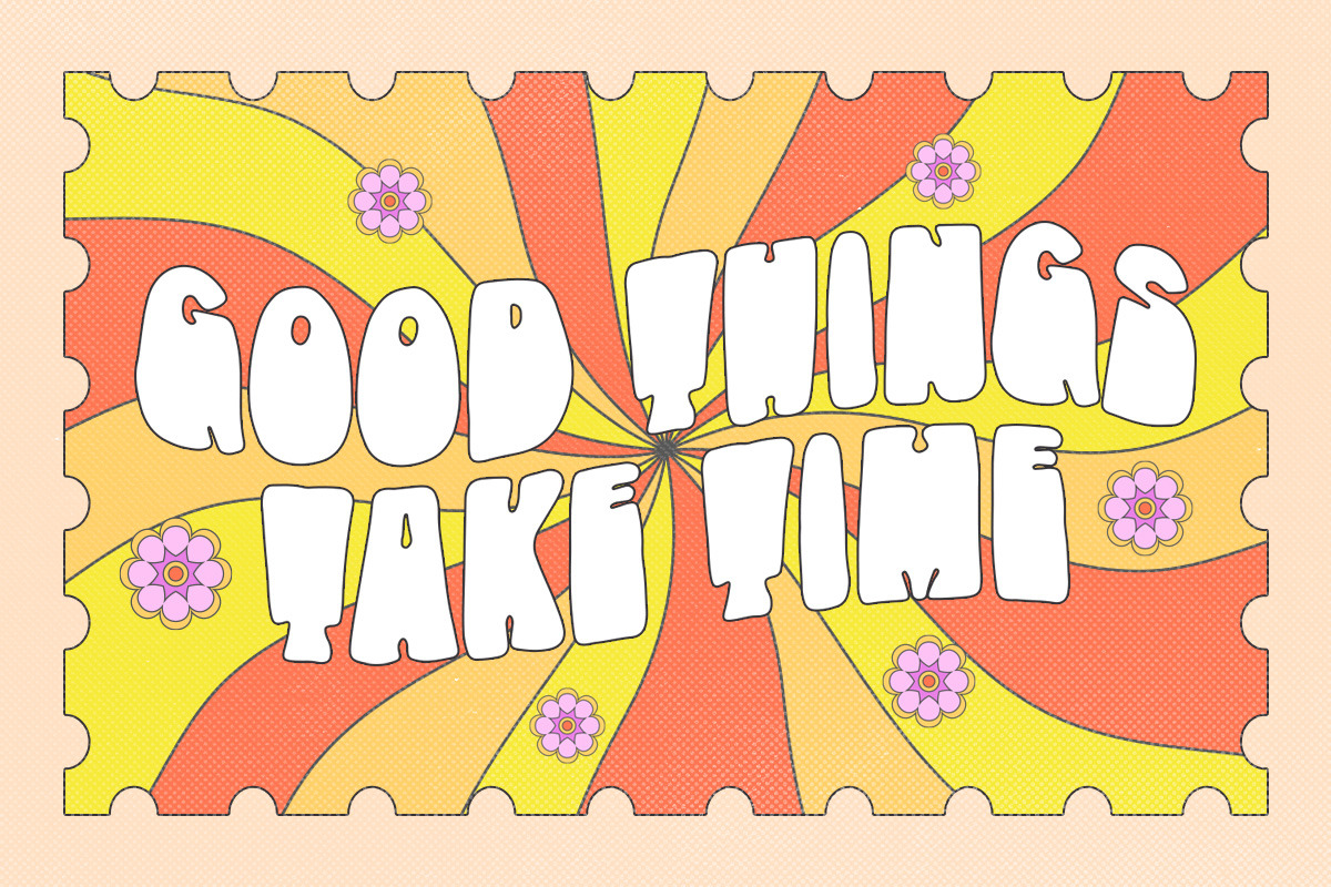 Glimpes of Groovy, a Font by Letterhend Studio (Photo 2 of 10)