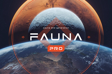 Fauna Pro, a Sans Serif Font by Pasternak Fonts