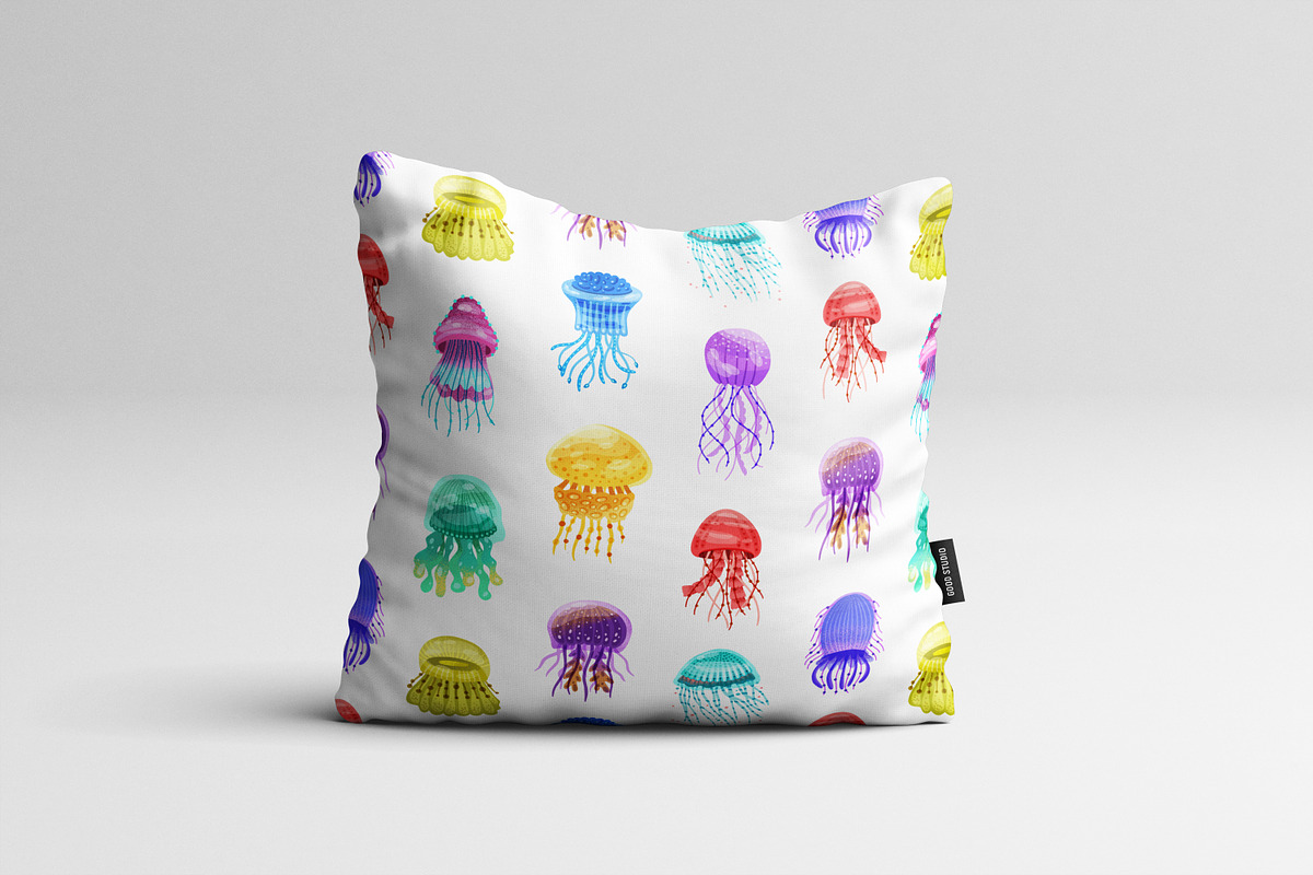 Jellyfish seamless pattern, an Animal Illustration by Good Studio (Photo 3 of 3)