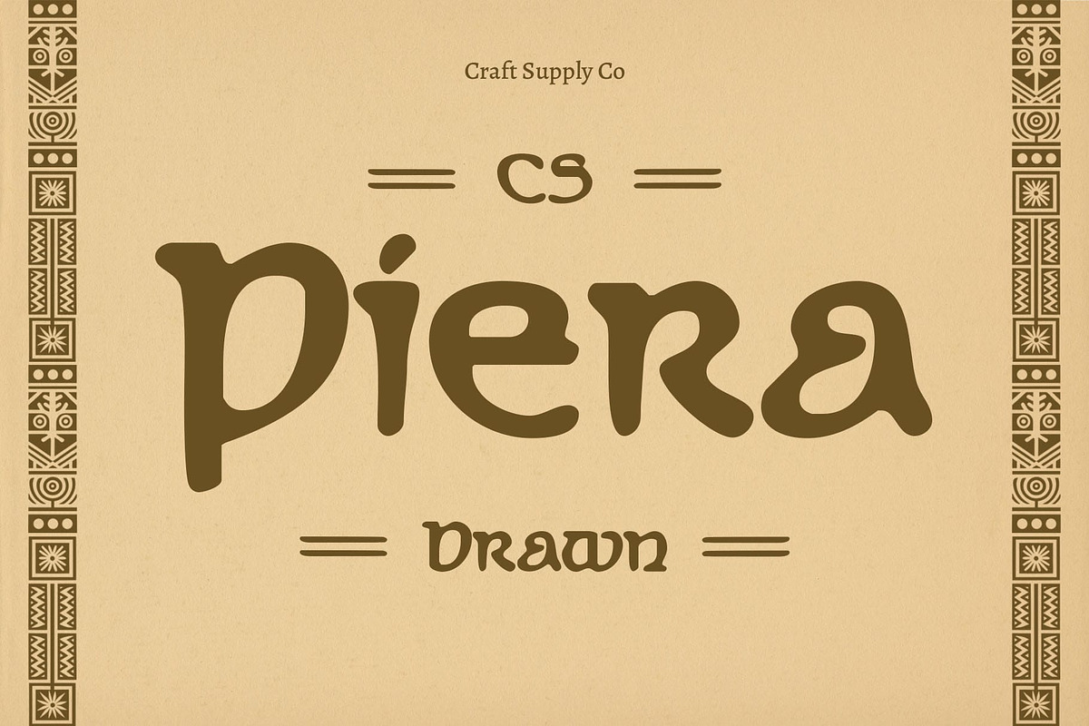 CS Piera Drawn, a Sans Serif Font by Craft Supply Co. (Photo 1 of 8)