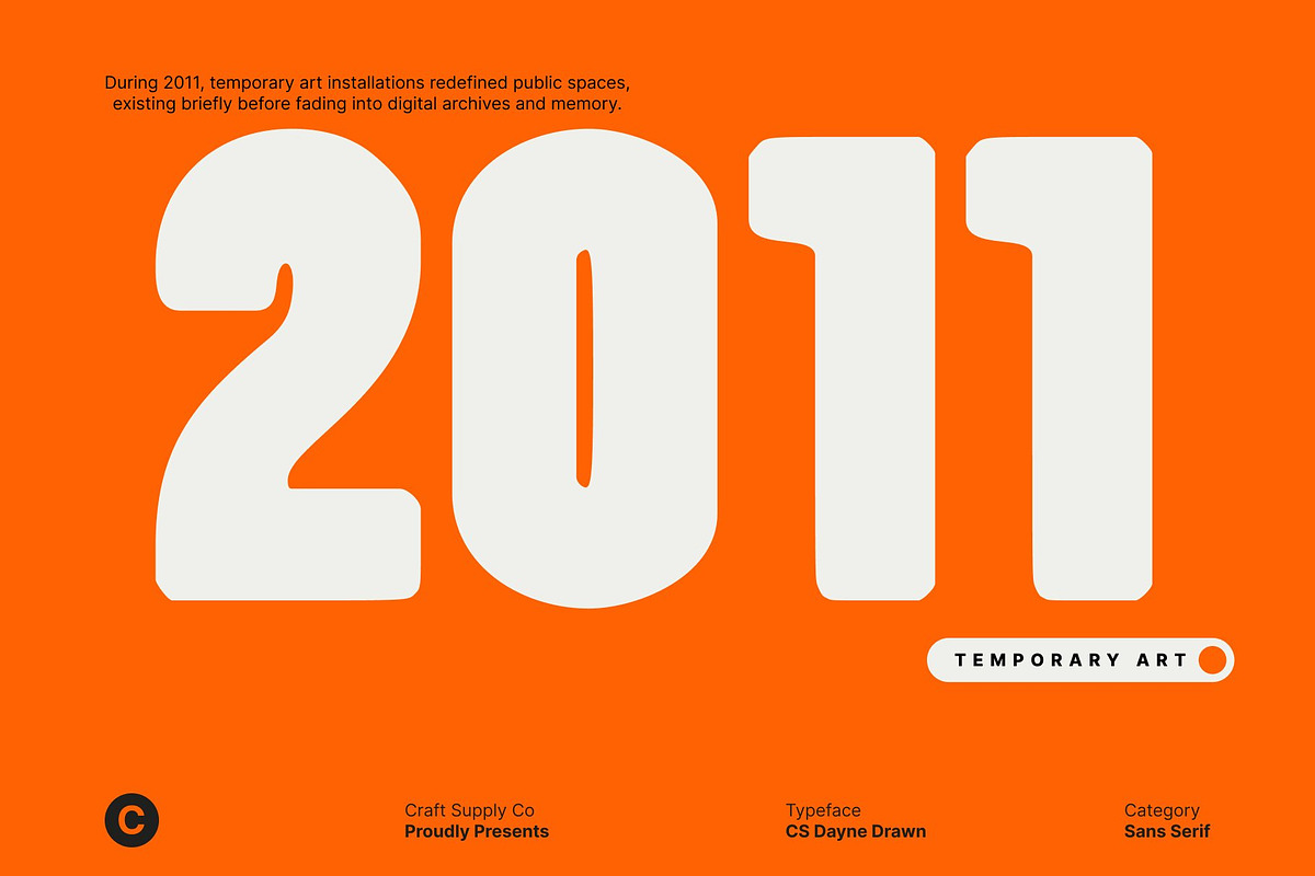 CS Dayne Drawn, a Sans Serif Font by Craft Supply Co. (Photo 5 of 8)