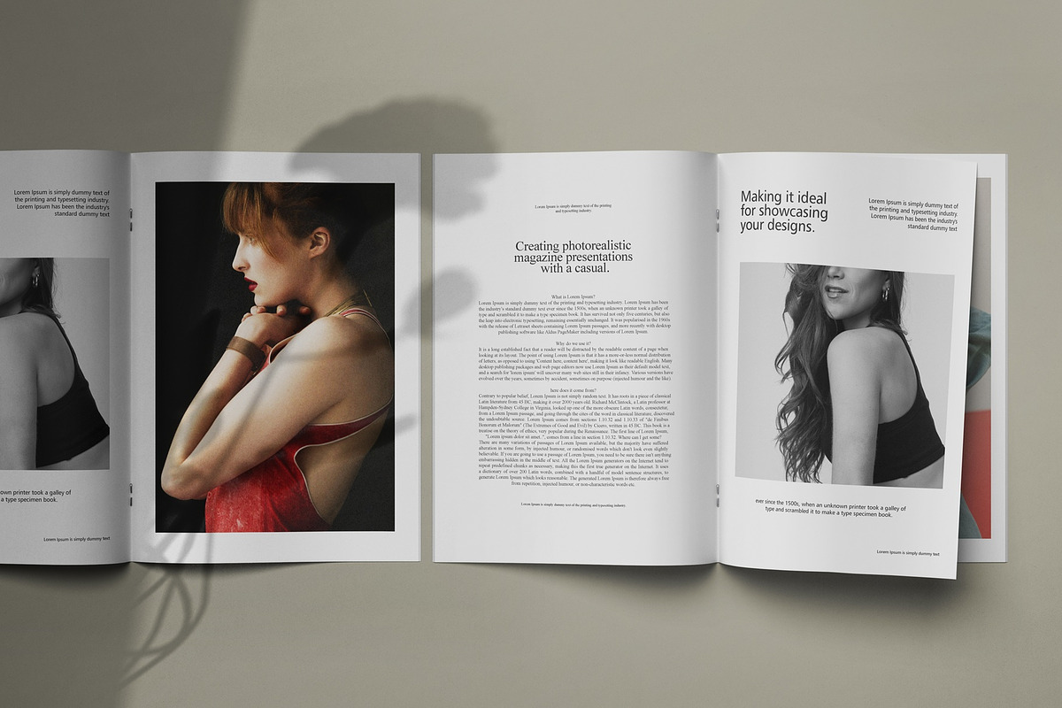 Magazine - A4 Brochure Mockups, a Books & Magazine Mockup by Tahtagraphic (Photo 8 of 12)