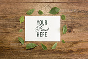 BUNDLE Rustic Invitation Card Mockup, a Print Template by MockUpHeaven (Thumbnail 3 of 4)