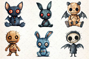 Halloween Gothic Voodoo Doll Clipart, an Illustration by Dream Creation (Thumbnail 4 of 7)