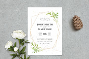 Geometric Wedding Invitation Suite, an Invitation Template by Vynetta (Thumbnail 2 of 8)