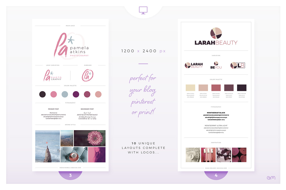 Brand Boards / Style Tiles VOL 1, a Templates & Theme by AM Studio (Photo 6 of 11)
