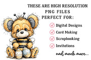 Whimsical Easter Bee Teddy Bear Clip, an Illustration by OK Design (Thumbnail 4 of 6)