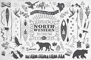 North Western Font + Vectors Vol 2, a Font by Nathan Brown (Thumbnail 2 of 5)