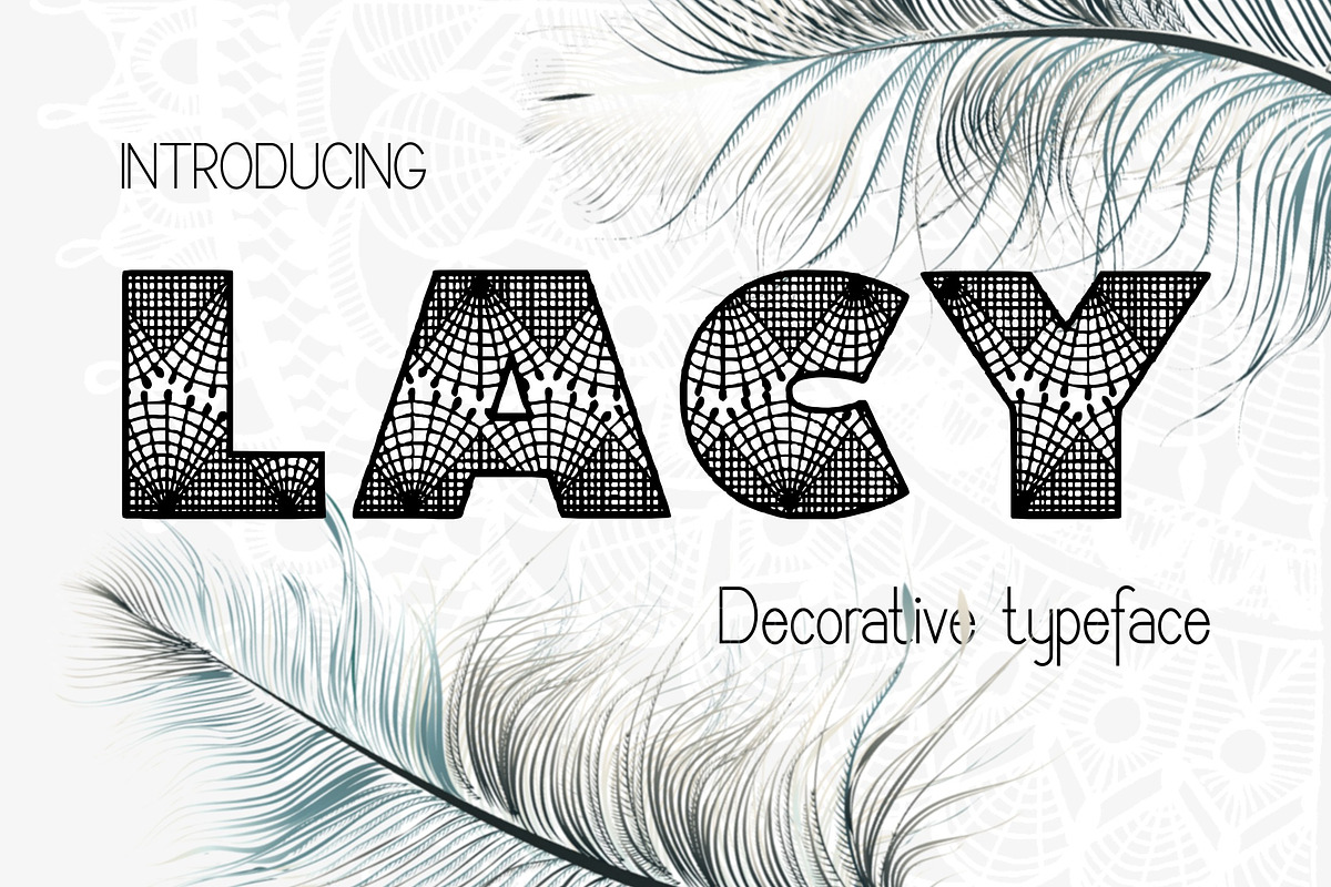 Lacy Font and extras