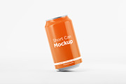 6 Short Aluminum Cans Mockup Pack, a Cups & Container Mockup by DreamVisuals (Thumbnail 7 of 7)