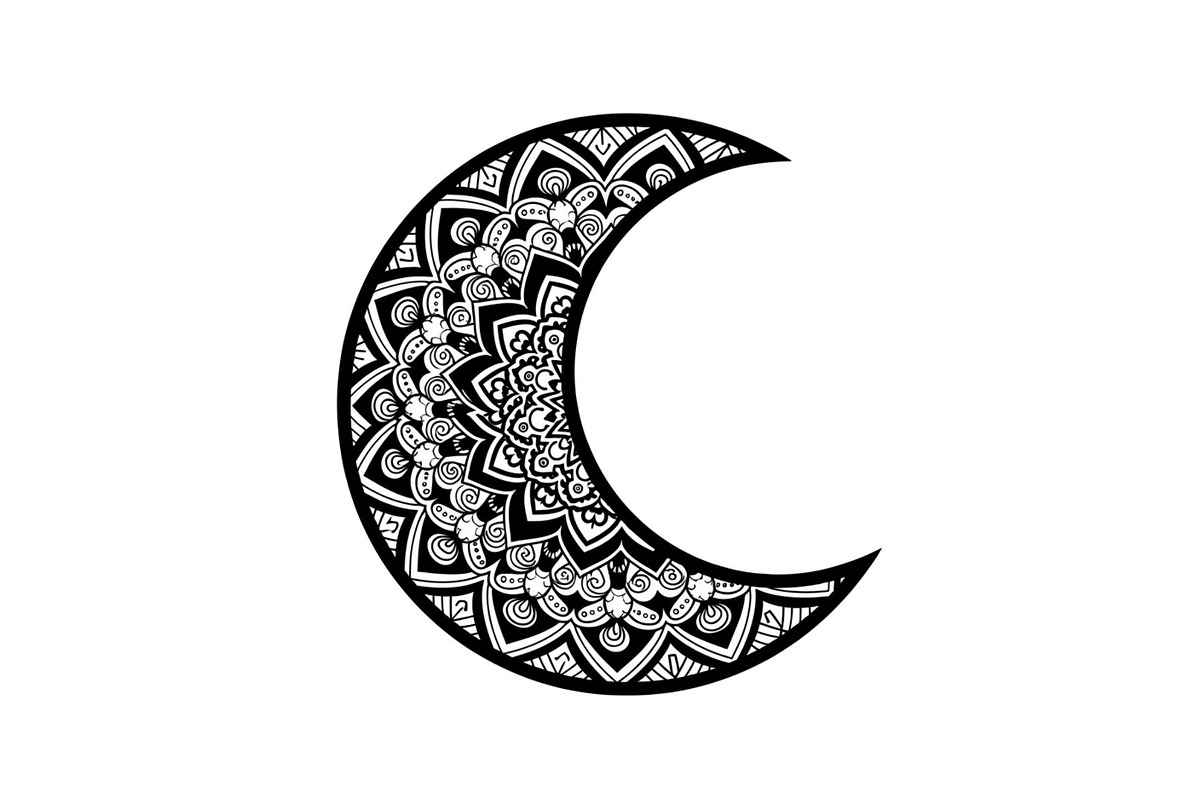 Mandala Crescent Moon Bundle, an Illustration by Designs_River (Photo 15 of 31)