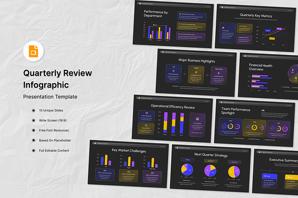 Quarterly Review Infographic Slides preview 4