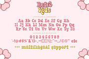 Retro Kids - Cute Vintage Font, a Serif Font by Airotype (Thumbnail 9 of 11)