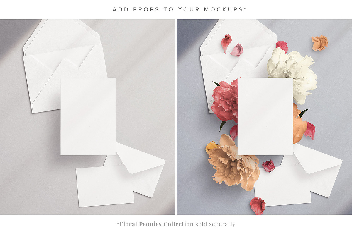 Cards & Envelopes Mockups Scene, a Print Template by Custom Scene (Photo 16 of 19)