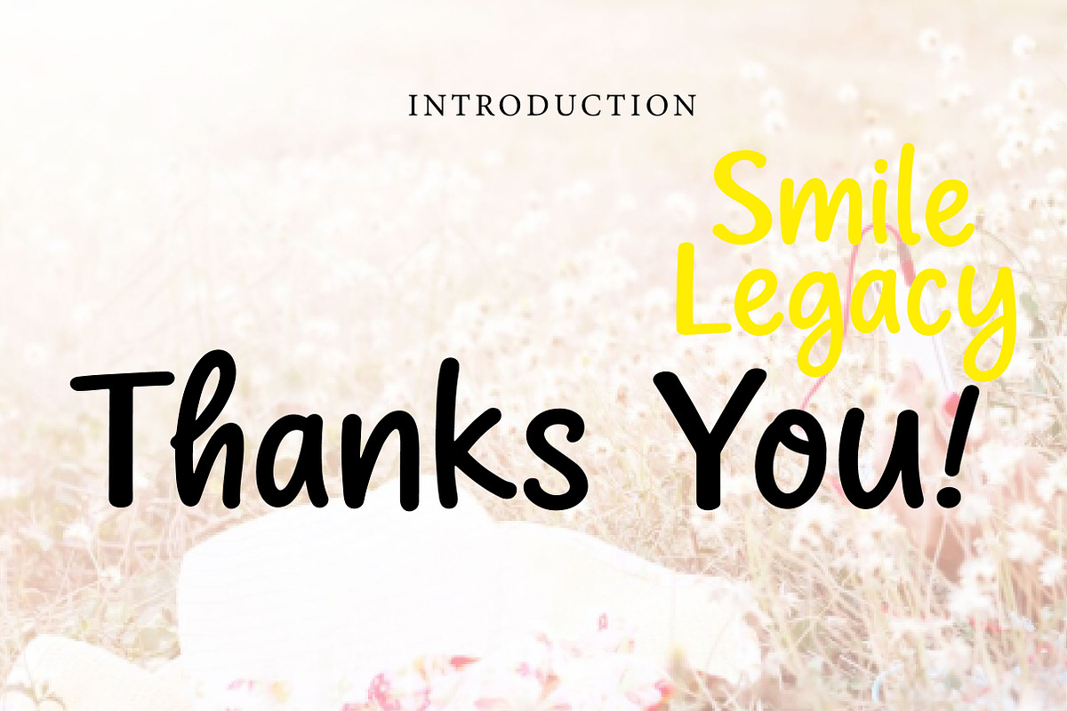 Smile Legacy, a Handwritten Font by Wow Magic (Photo 3 of 3)