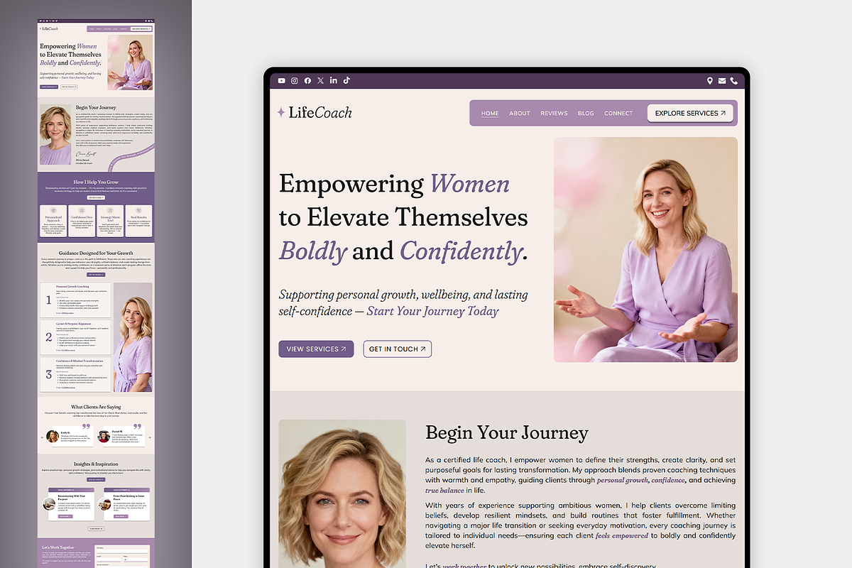 Life Coach Wix Studio Template, a Wix Template by Kitteeh (Photo 7 of 20)