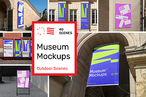Museum Mockups - Poster & Billboards