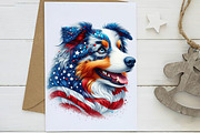 American Dog Patriotic Dog USA, an Illustration by Designworld (Thumbnail 3 of 7)