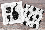 Black Cats Illustrations + patterns, an Illustration by Julia Bilenko (Thumbnail 2 of 2)