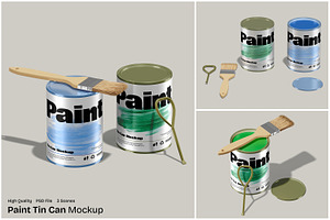 Paint Tin Can Mockup