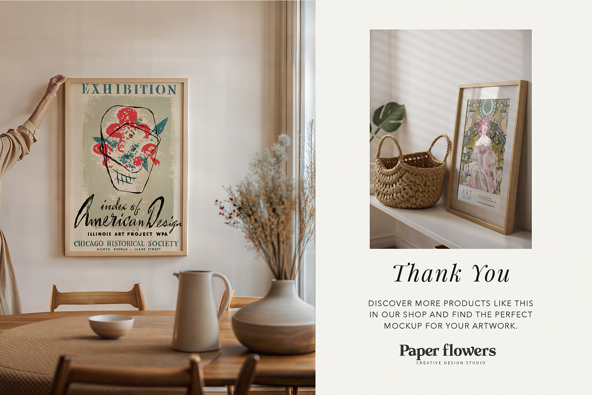Woman Holding Frame Mockup, a Product Mockup by Paper Flowers Studio (Photo 5 of 5)