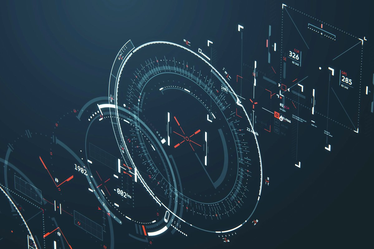 HUD BUNDLE - interface elements, a Technology Illustration by TITO (Photo 6 of 13)