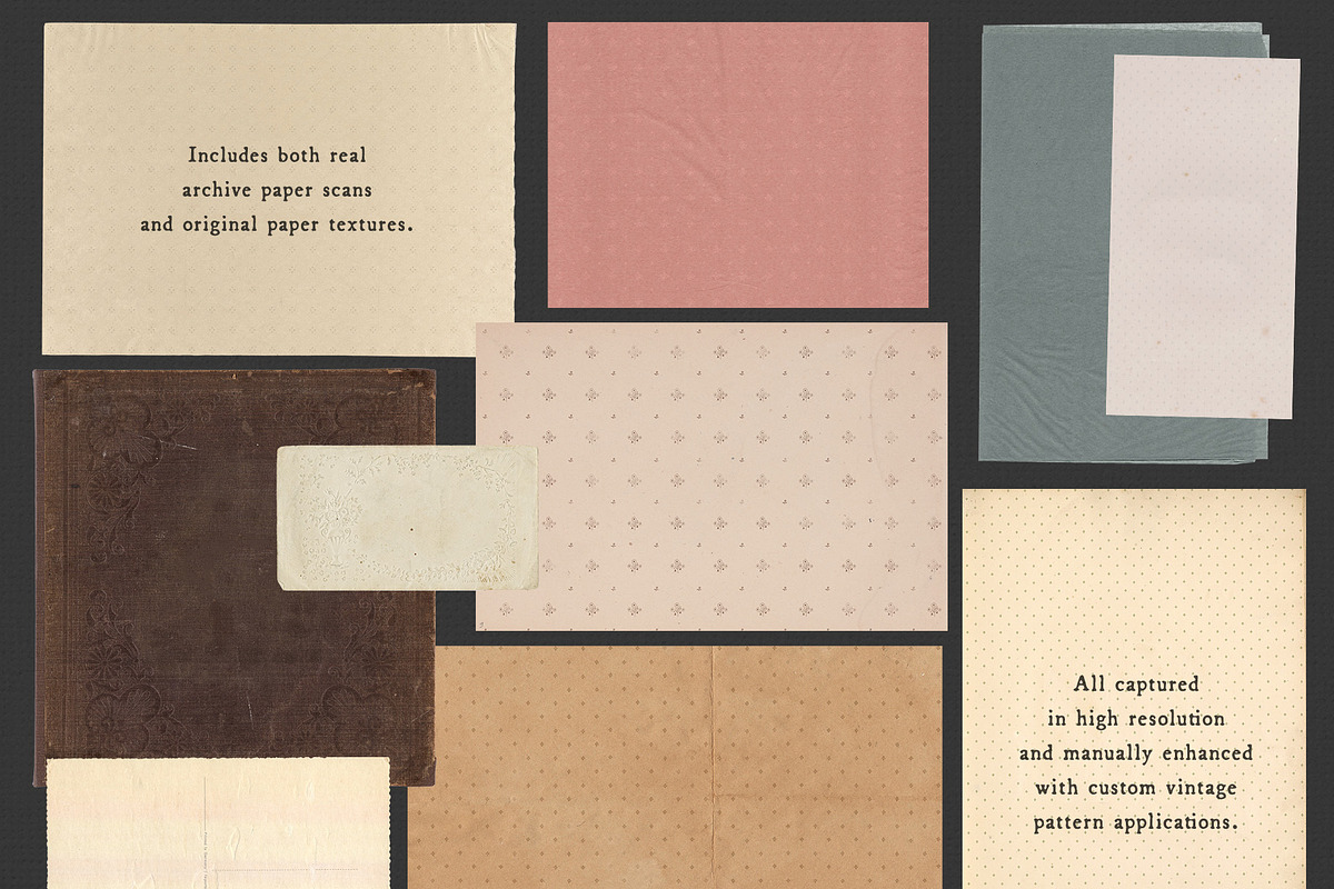 Maison Archive Paper Collection, a Texture Graphic by lerinartstudio (Photo 10 of 12)