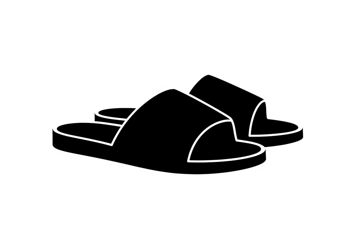 Minimal House Slippers Silhouettes, a Graphic by hafijul (Photo 8 of 14)