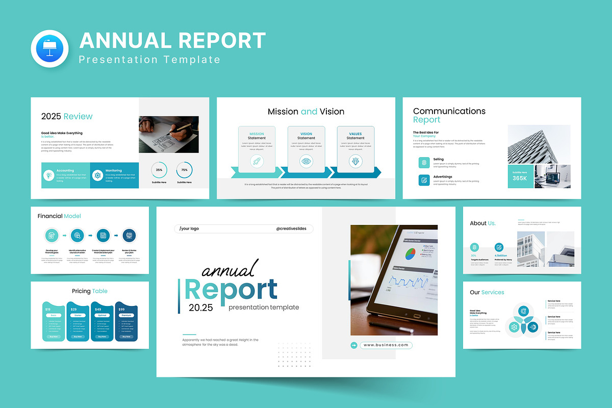 Annual Report Keynote Template