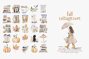 Fall cottagecore clipart set, a Decorative Illustration by Patishop Art (Thumbnail 7 of 10)