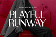 Playful Runway Sans Serif Font, a Sans Serif Font by UICreative (Thumbnail 1 of 13)